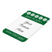 Tabletop Chic in grün Rett-the-Date-Magnet Magnet (Linke Seite)