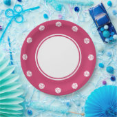 Tabletop Chic in Himbeerpapier-Platte Pappteller (Party)