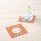 Tabletop Chic in Korallenpapier Untersetzer (Vor Ort)