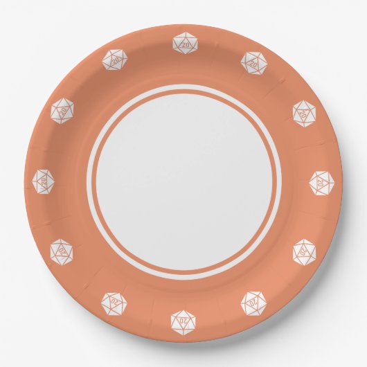 Tabletop Chic in Korallenpapierplatte Pappteller (Vorderseite)