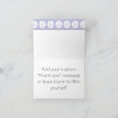 Tabletop Chic in Lavendel Danke Karte (Innenseite)