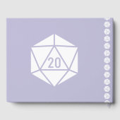Tabletop Chic in Lavender Gästebuch (Rückseite)