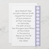 Tabletop Chic in Lavender Wedding Einladung (Vorne/Hinten)