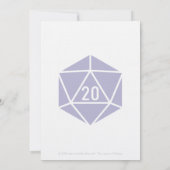 Tabletop Chic in Lavender Wedding Einladung (Rückseite)