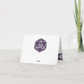 Tabletop Chic in Lila Dankeschön Karte (Rückseite)