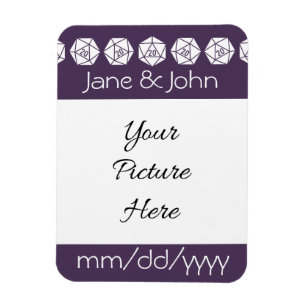 Tabletop Chic in Lila Save-the-Date Magnet