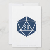 Tabletop Chic in Navy Einladung zur Hochzeit (Rückseite)