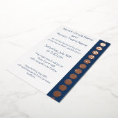 Tabletop Chic in Navy Foil Einladung (Gedreht)