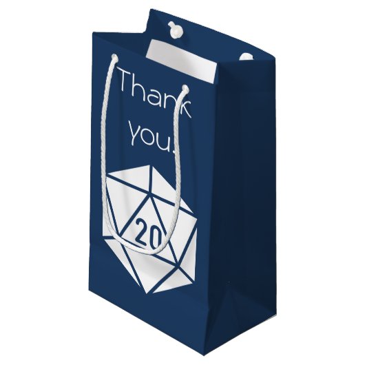 Tabletop Chic in Navy Gift Bag Kleine Geschenktüte (Vorderseite Schrägansicht)