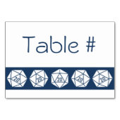 Tabletop Chic in Navy Table Card Tischnummer (Rückseite)