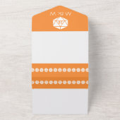 Tabletop Chic in Orange All In One Einladung (Außenbereich)