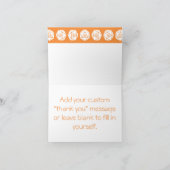 Tabletop Chic in Orange Danke Karte (Innenseite)