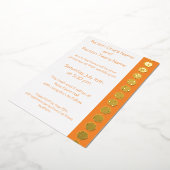 Tabletop Chic in Orange Foil Einladung (Gedreht)