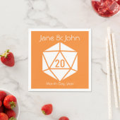 Tabletop Chic in Orange Napkins Serviette (Beispiel)