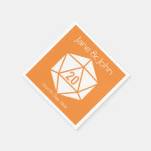 Tabletop Chic in Orange Napkins Serviette (Ecke)