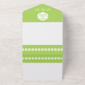Tabletop Chic in Peridot All In One Einladung (Außenbereich)