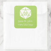 Tabletop Chic in Peridot Aufkleber (Tasche)