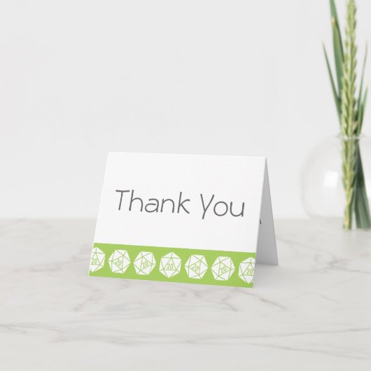 Tabletop Chic in Peridot Dankeschön Karte (Vorderseite)