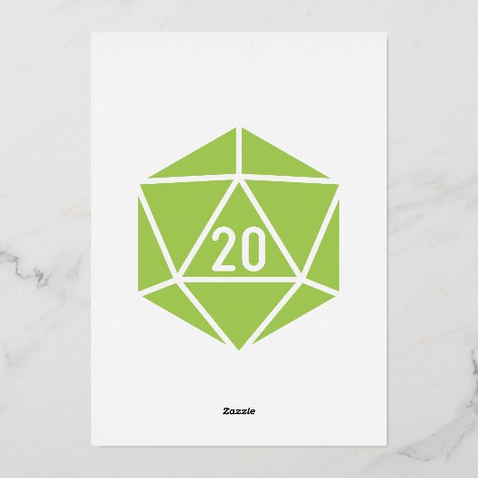 Tabletop Chic in Peridot Foil Einladung (Rückseite)