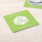 Tabletop Chic in Peridot Paper Untersetzer (angewinkelt)