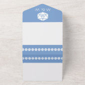 Tabletop Chic in Periwinkle All In One Einladung (Außenbereich)