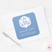 Tabletop Chic in Periwinkle Aufkleber (Umschlag)