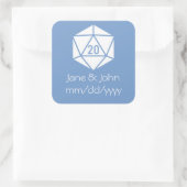 Tabletop Chic in Periwinkle Aufkleber (Tasche)