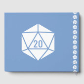 Tabletop Chic in Periwinkle Gästebuch (Rückseite)