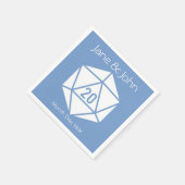 Tabletop Chic in Periwinkle Napkins Serviette (Ecke)