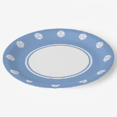 Tabletop Chic in Periwinkle Papierplatte Pappteller (Schrägansicht)