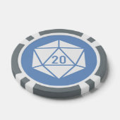 Tabletop Chic in Periwinkle Pokerchips (Einzeln)
