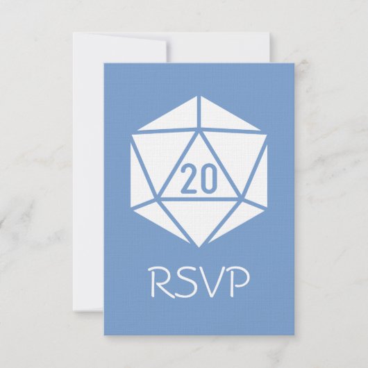 Tabletop Chic in Periwinkle RSVP Card Karte (Vorderseite)