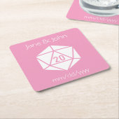 Tabletop Chic in Petal Pink Paper Untersetzer (angewinkelt)