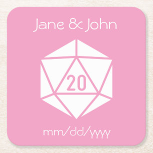Tabletop Chic in Petal Pink Paper Untersetzer