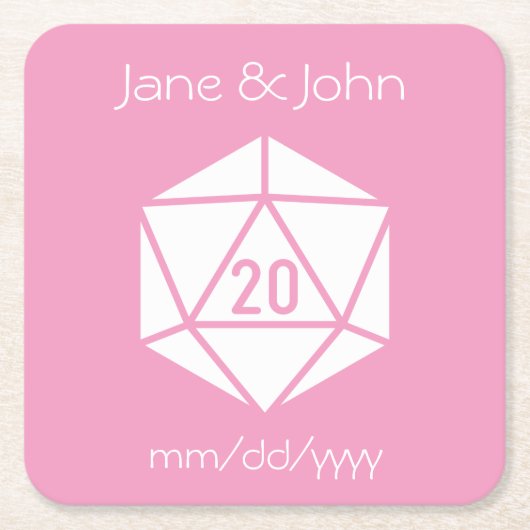 Tabletop Chic in Petal Pink Paper Untersetzer (Vorderseite)