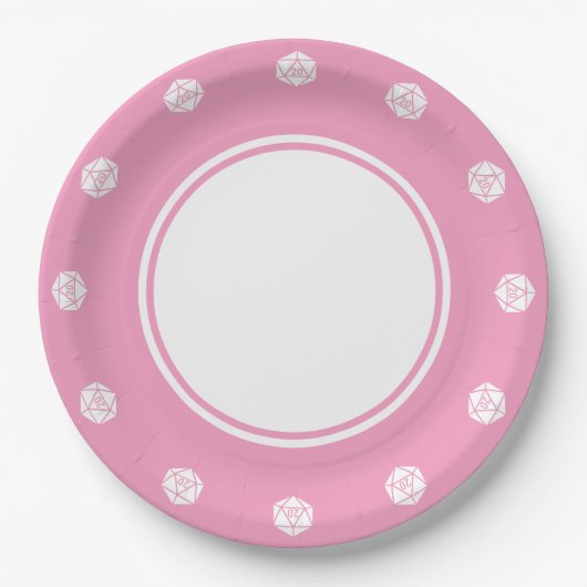 Tabletop Chic in Petalrosa Papierplatte Pappteller (Vorderseite)