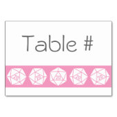Tabletop Chic in Petalrosa Tischkarte Tischnummer (Rückseite)