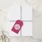Tabletop Chic in Raspberry - Geschenkmarke Geschenkanhänger (Mit Garn)