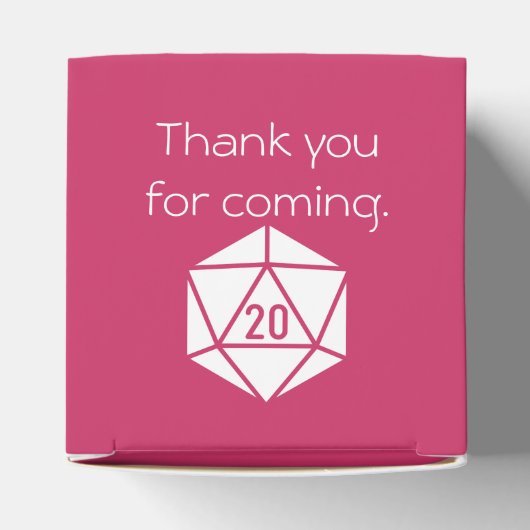 Tabletop Chic in Raspberry Gevor Box Geschenkschachtel (Oben)