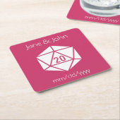 Tabletop Chic in Raspberry Paper Untersetzer (angewinkelt)
