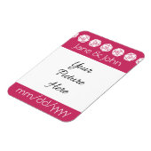 Tabletop Chic in Raspberry Rett-the-Date Magnet (Linke Seite)