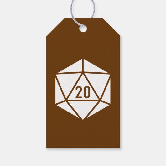 Tabletop Chic in Schokolade Geschenkanhänger (Vorderseite)