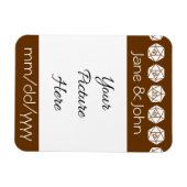 Tabletop Chic in Schokolade Rett-the-Date Magnet (Horizontal)