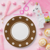 Tabletop Chic in Schokoladenpapierplatte Pappteller (Party)
