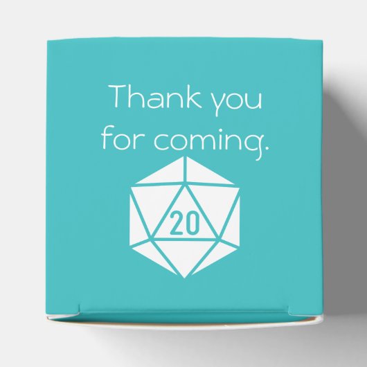 Tabletop Chic in Türkis Gesichtskasten Geschenkschachtel (Oben)