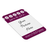 Tabletop Chic in Wein Save-the-Date Magnet (Rechte Seite)