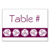 Tabletop Chic in Weinkarte Tischnummer (Rückseite)