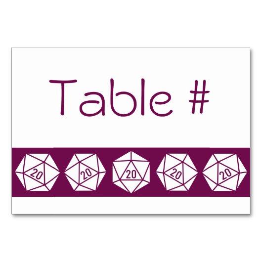 Tabletop Chic in Weinkarte Tischnummer (Vorderseite)