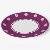 Tabletop Chic in Weinpapier Tafel Pappteller (Schrägansicht)