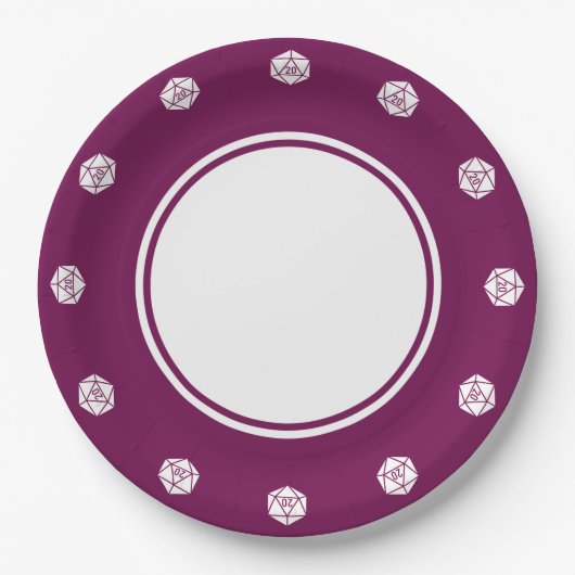 Tabletop Chic in Weinpapier Tafel Pappteller (Vorderseite)